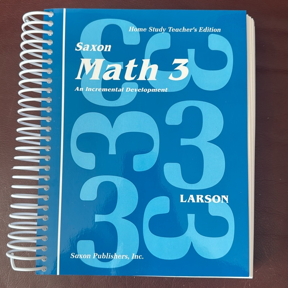 Saxon math 3  teachers manual brand new
